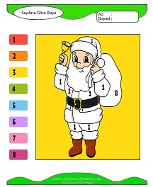 Sayıya Göre Boya Çalışma Sayfaları
